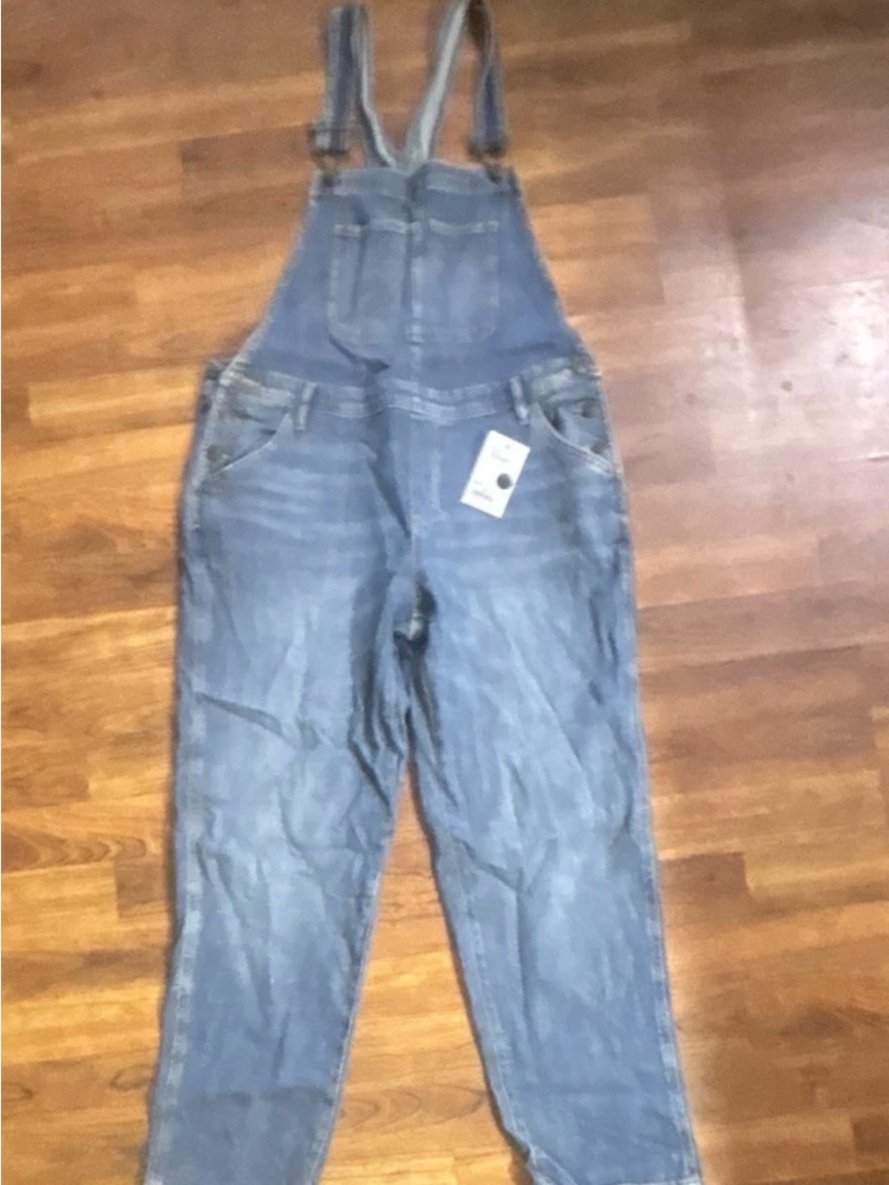 Sonoma Women's Blue Denim Overall Jumpsuit Adjustable Straps Pockets M - Picture 2 of 10